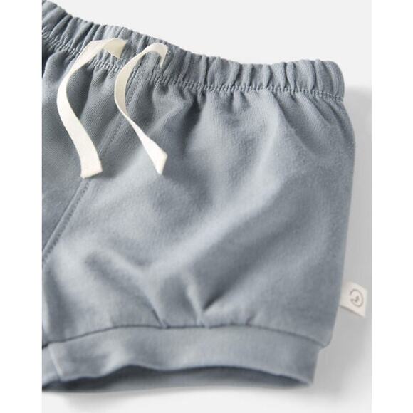 NWT Little Planet by Carter's Organic Baby 2pk Shorts - Gray 3M - Picture 2 of 2